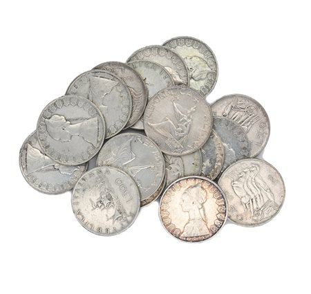 Lotto di monete da 500 Lire Repubblica Italiana