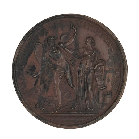 TOMMASO Mercandetti (Roma 1758-Roma 1821) Medaglia in bronzo commemorativa di...