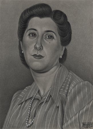 Cagnaccio di San Pietro (Desenzano del Gardo 1897-Venezia 1946) Ritratto di...