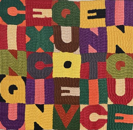 Alighiero Boetti (Torino 1940-Roma 1994) Cinque per cinque venticinque 1988...