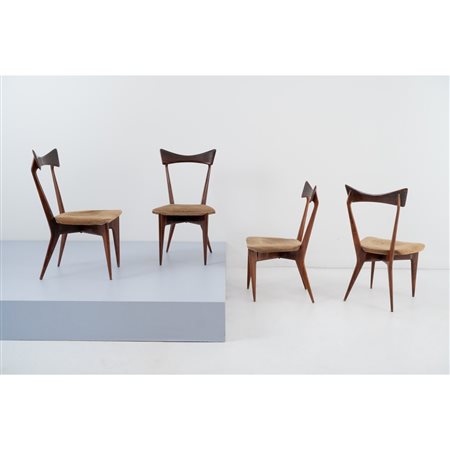 ICO PARISI, Quattro sedie modello “1950.1”