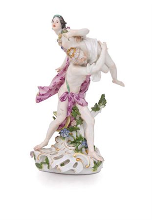 MEISSEN GRUPPO IN PORCELLANA, MEISSEN, 1750 CA., raffigurante il ratto di...