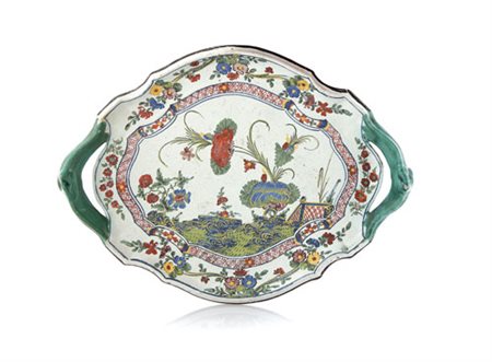 FAENZA VASSOIO IN MAIOLICA, FAENZA, FERNIANI, SECONDA META' XVIII SECOLO,...