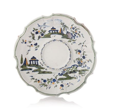 ANTONIBON SOTTOTAZZA IN MAIOLICA, NOVE DI BASSANO, ANTONIBON, 1750 CA., a...