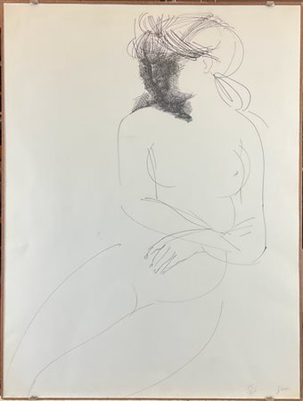 Emilio Greco "Senza titolo" 
litografia
cm 68x50,5
firmata e numerata 51/300 in