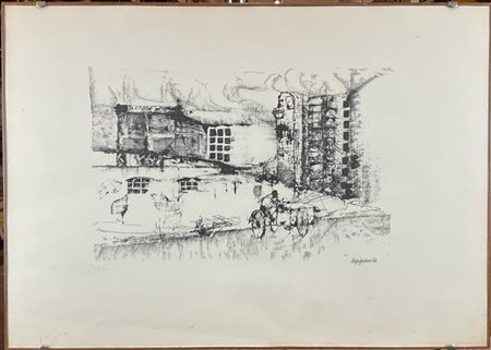 Renzo Vespignani "Senza titolo" 1964
litografia
cm 48,5x69
firmata, datata e num