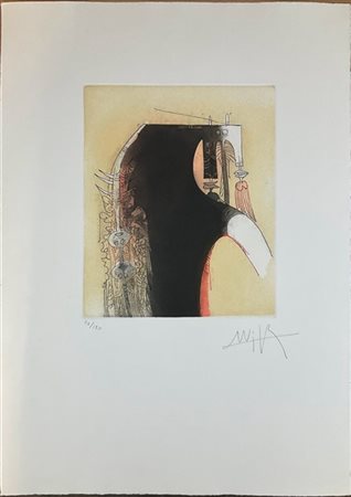 Wifredo Lam Due acqueforti e acquetinte a colori di diverso soggetto
fogli cm 62