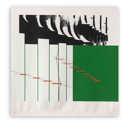 AGOSTINO BONALUMI (1935-2013) - Struttura verde, 1974