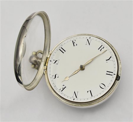 Orologio da tasca, Inghilterra, primi 800, argento sterling 925/1000 CASSA:...