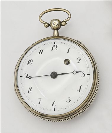 Orologio da tasca, Francia, primi 800, argento CASSA: testata argento;...