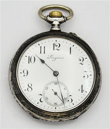 Orologio da tasca, Longines Gran Prix Paris, primi 900, argento 800/1000,...