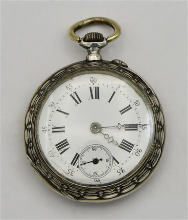 Orologio da tasca, Francia, primi 900, argento 800/1000 CASSA: in argento con...