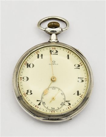 Orologio da tasca in metallo Omega Gran Prix Paris 1900, Svizzera, inizi 1900...