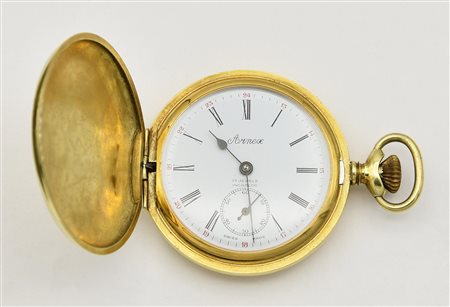 Orologio da tasca Arnex, XX secolo, placcato oro, XX secolo CASSA: in metallo...