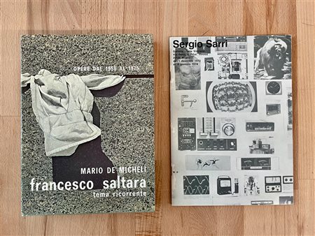 SERGIO SARRI E FRANCESCO SALTARA - Lotto unico di 2 cataloghi