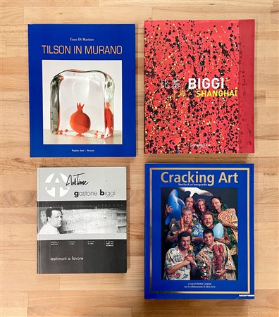 JOE TILSON, GASTONE BIGGI E CRACKING ART - Lotto unico di 4 cataloghi