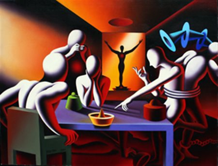 KOSTABI Mark Los Angeles 1960 The staging of hidden agendas, 2001 olio su...