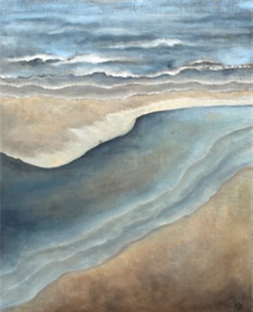 BARUZZO Alessandra La Spezia, 1972 Oceano mare, 2014 olio su lino cm. 90 x 70...