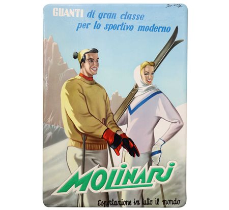 Molinari - Cartonato da banco per guanti da sci, 1950s