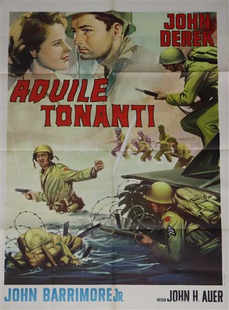 Manifesto cinema due fogli ''Aquile tonanti'', 1964