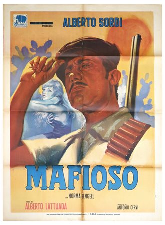 Manifesto cinema due fogli ''Il mafioso'', 1963