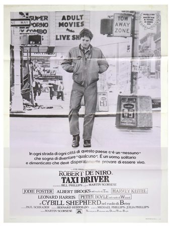 Manifesto cinema due fogli ''Taxi Driver''