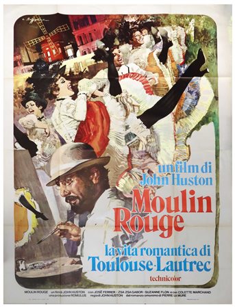 Manifesto cinema quattro fogli ''Moulin Rouge'', 1974