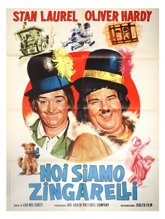 Manifesto cinema due fogli ''Noi siamo zingarelli'', 1966