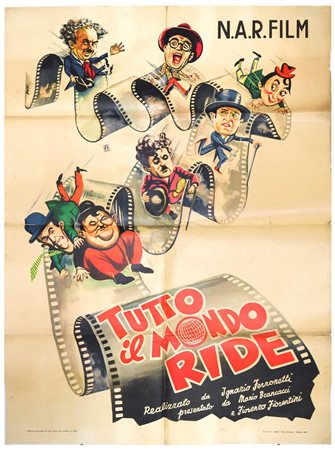 Maniffesto cinema due fogli ''Tutto il mondo ride''