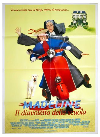 Manifesto cinema due fogli ''Madeline il diavoletto della scuola''