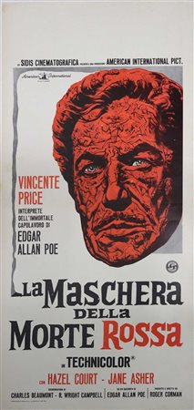 Locandina cinema ''La Maschera della Morte Rossa''