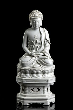  
BUDDHA IN PORCELLANA 'BLANC DE CHINE' 
 