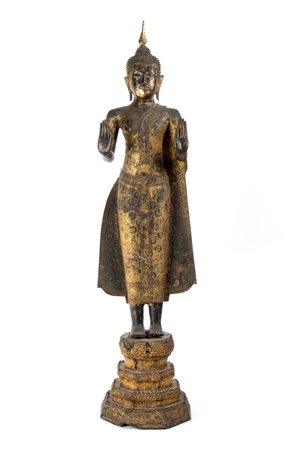  
BUDDHA STANTE IN BRONZO 
 