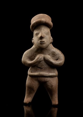  
FIGURA ANTROPOMORFA DI TIPO 'GINGERBREAD' IN TERRACOTTA 
 