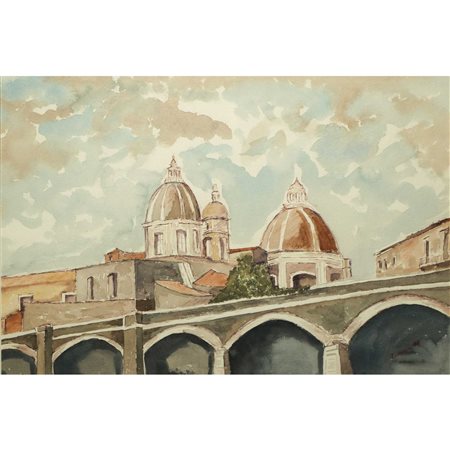 Lorenzo Inserra - Archi della Marina e Cupola del Duomo di Catania, 1983