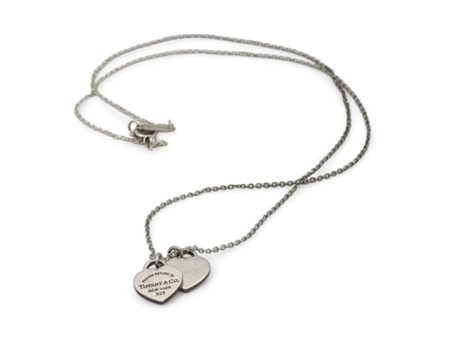 Girocollo Tiffany heart tag in argento
