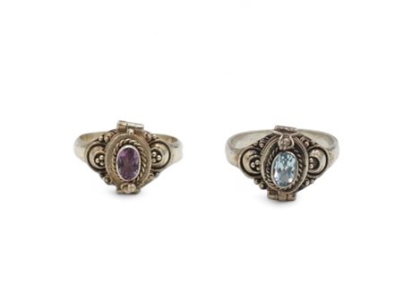 2 anelli simili in argento 925