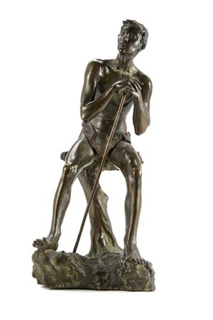Angelo Ferreri "Orfeo" 
scultura in bronzo (h cm 48) 
firmata alla base (gravi d