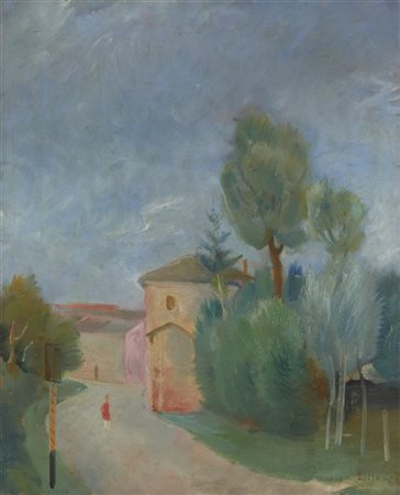 Umberto Lilloni "Medole" 1930
olio su tela (cm 78x63,5)
firmato e datato in bass