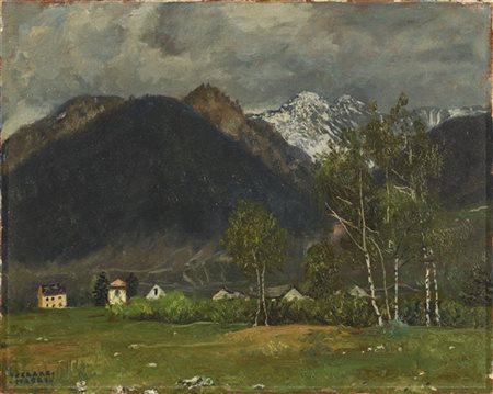 Cesare Maggi "Santa Maria Maggiore, Val Vigezzo" 
olio su tela (cm 40x50)
firmat