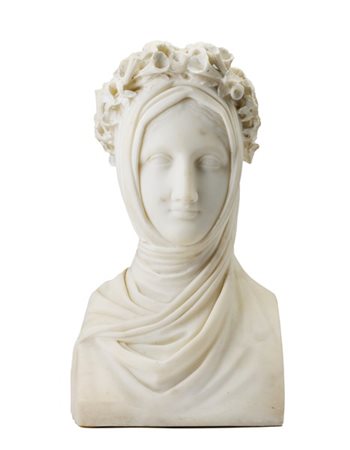 Pompeo Marchesi "Busto di vestale" 1836
scultura in marmo (cm 43x24)
firmata e d