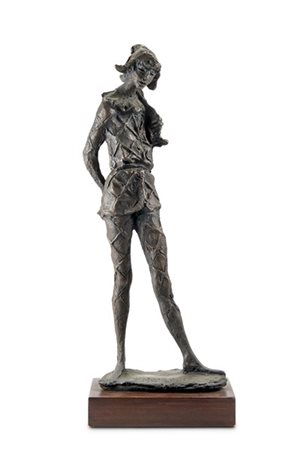 Augusto Murer "Arlecchino" 1981
scultura in bronzo, multiplo 15/30 (h cm 36) su