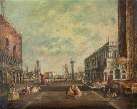 Lucia Ponga degli Ancillo "Piazza San Marco a Venezia" 
olio su tela (cm 105x130