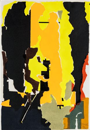 Mimmo Rotella (Catanzaro 1918-Milano 2006) Senza titolo Serigrafia cm 42x29...