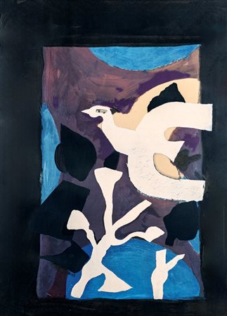 Georges Braque (Argenteuil, Francia 1882-Parigi, Francia 1963) Uccello e loto...