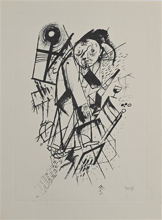 George Grosz (Berlino 1893-Berlino 1959) Senza titolo Litografia cm 36x26,5...