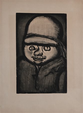 Georges Rouault (Parigi 1871-Parigi 1958) Senza titolo Acquaforte cm 43x32...