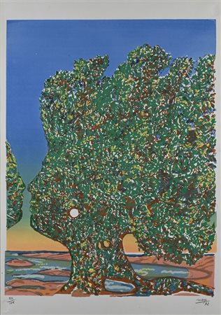 Antoine Mayo (Porto Said 1905-Seine-Port 1990) L'Arbre de l'Amour 1972...