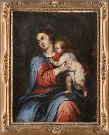 Maestro del Seicento. Madonna con bambino.