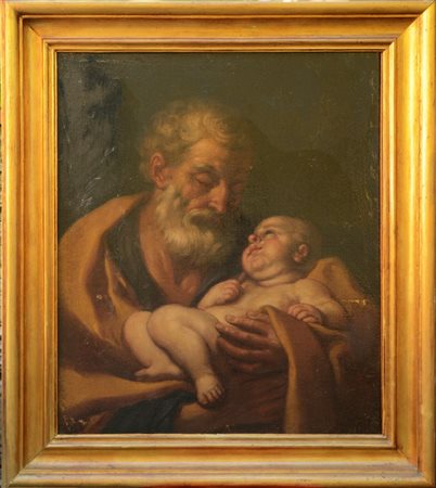 Ercole de Maria (San Giovanni in Persiceto prima metà del XVII secolo – 1640 ca.) San Giuseppe con il Bambino. 